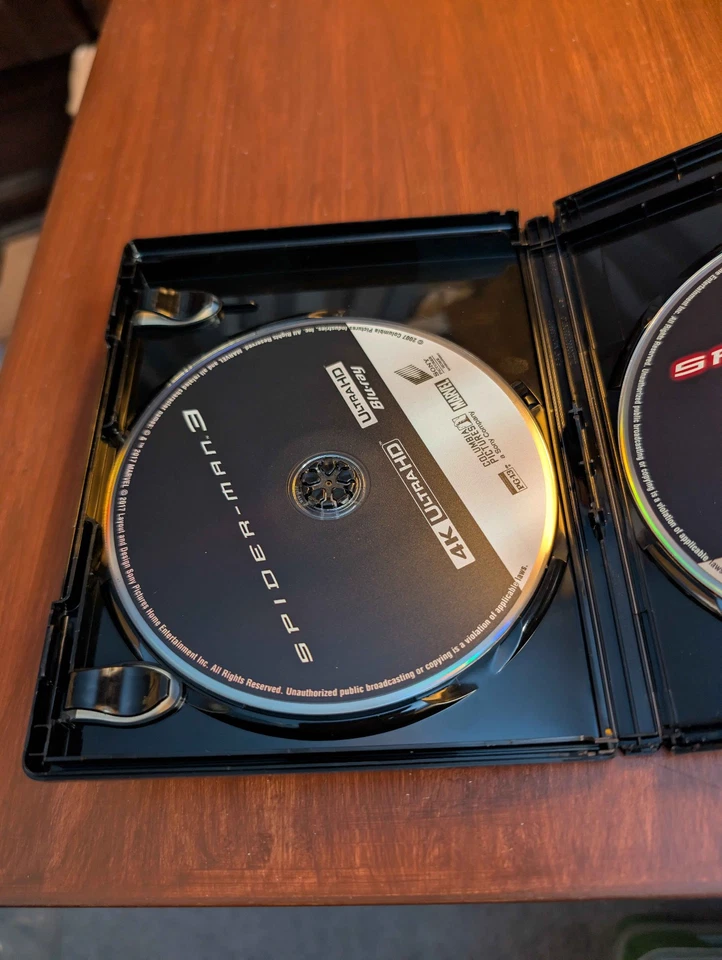 Spider-Man Trilogy (4K Ultra HD) Like New, No Digital Codes - Image 3 of 4