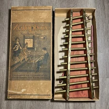 VINTAGE ZELLOPHONE None Better Tuned Trade Mark Reg Us Pat Office in BOX& Papers