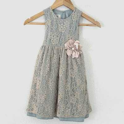 Marmellata Classics Little Girl 5 Dress Sleeveless Lace Special Occasion |  eBay