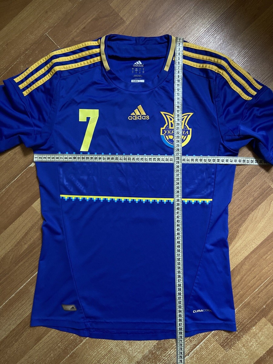 UKRAINE 2012 2013 AWAY SHIRT JERSEY ADIDAS X11605 sz S MEN #7