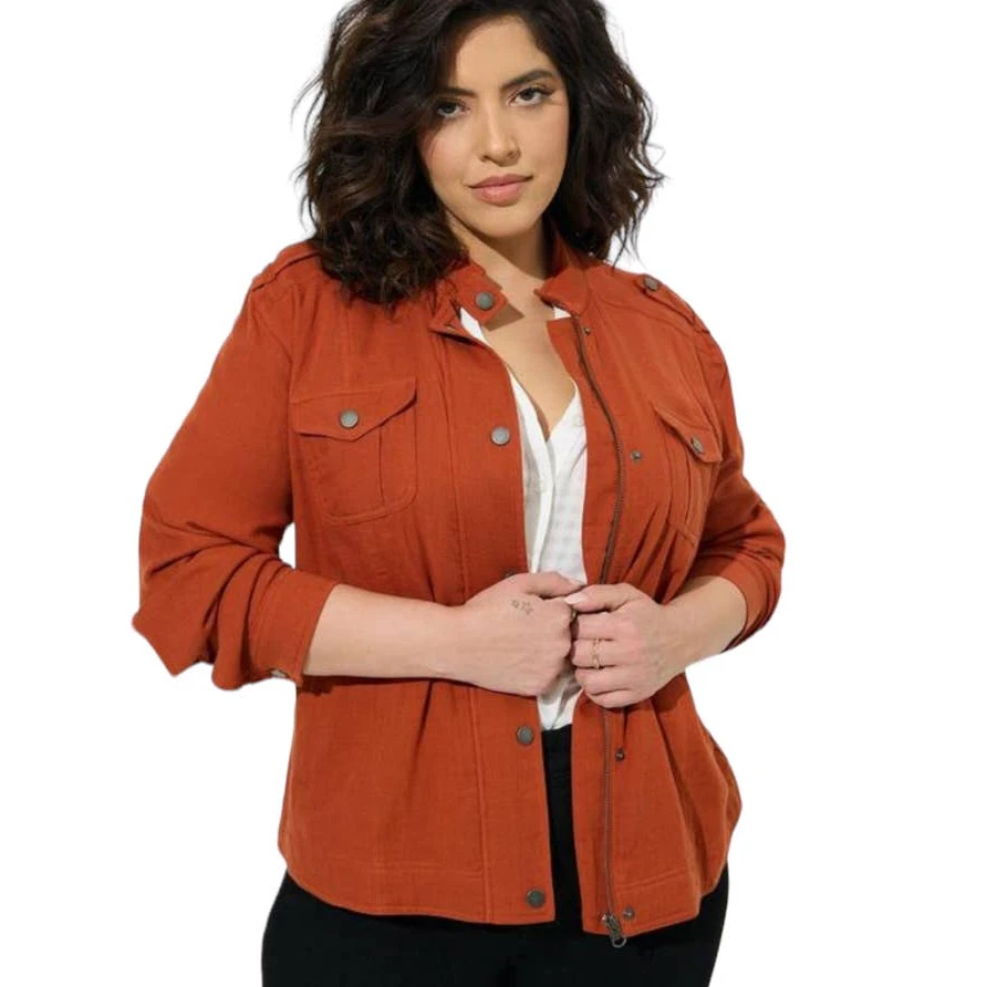Double Front Cotton Military Parka