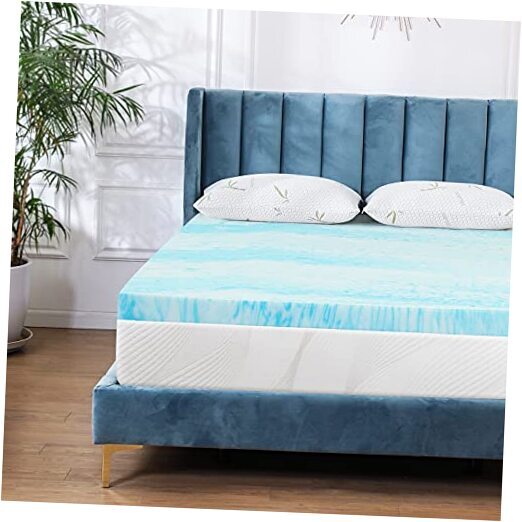 Mattress Topper for Bed, Gel Swirl Memory Foam Soft Bed Topper for Twin 2 Inch