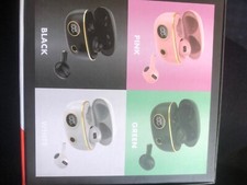 Apro8 WhiteWireless in-Ear with Digital Display Bluetooth Earbuds hi fi