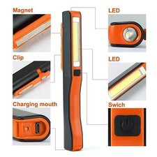 LED COB USB Inspection Lamp Work Light Flexible Rechargeable Torch Magnetic