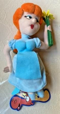 1999 Rocky and Bullwinkle Stuffins 9" Plush CVS Exclusive Nell Fenwick with Tags