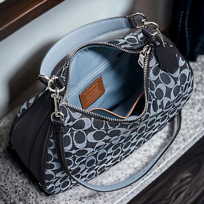 【TMV X DEINET】STAR FRILL BIG BAG IN DENIM Stella McCartney cotton jeans with heart-shaped embroidery