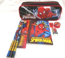 Marvel Spiderman Spider-man Pencil Case Pouch  Stationary Set Combo-New Version