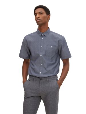 TOM TAILOR Chemisette Homme Structuré Regular Coupe Xs S M L XL