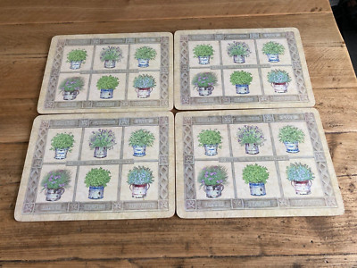 Kräuter Tischsets Tischsets Korkrücken 29x21,5cm Basilikum Petersilie Salbei 4 von 8 verfügbar