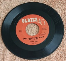 Jimmy Reed "Baby What You Want Me To Do & Caress Me Baby" 45 RPM 7" Vinyl Record