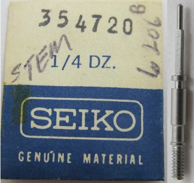 Seiko 354720 watch part: one stem 6206B ?? tap 10