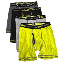 Boys Hanes X-Temp Boxer Briefs LARGE 4 Pack Tagless NEW NWOT