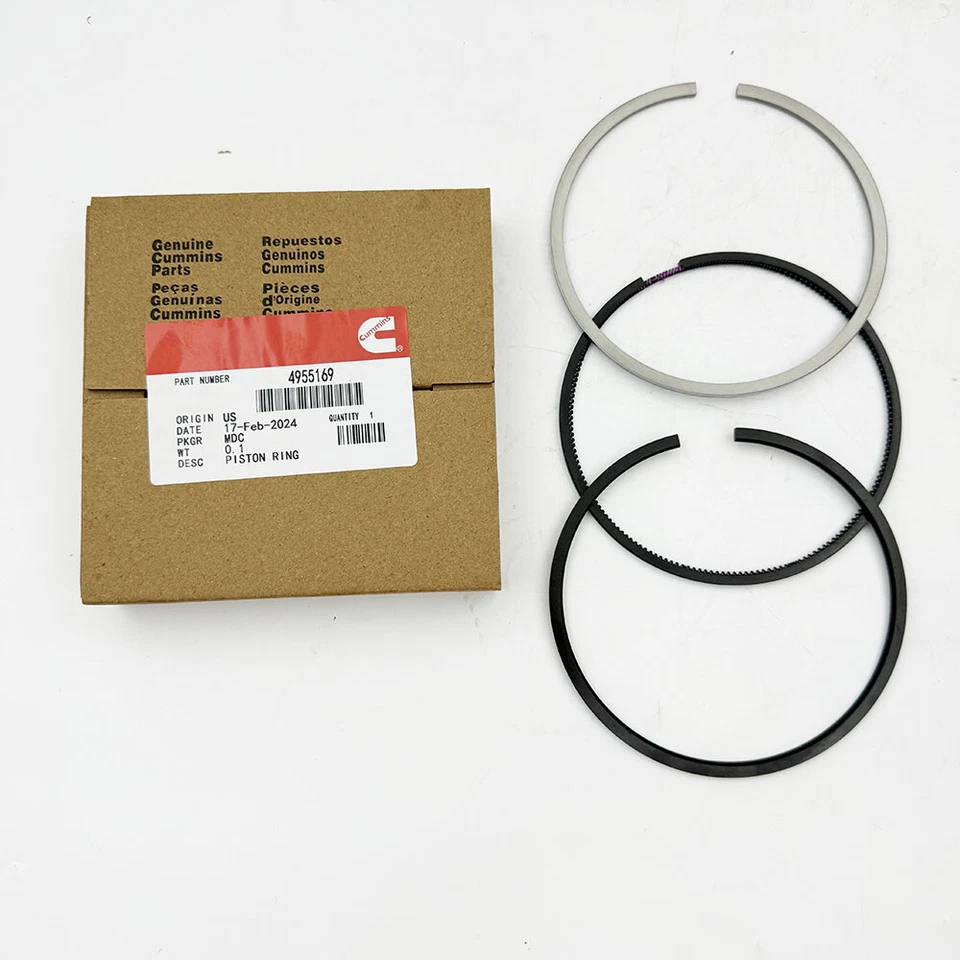 6Pcs Piston & Piston Rings Kit Cummins OE 4955520 For2007-2019 Dodge Ram 6.7L Foto 4 de 4