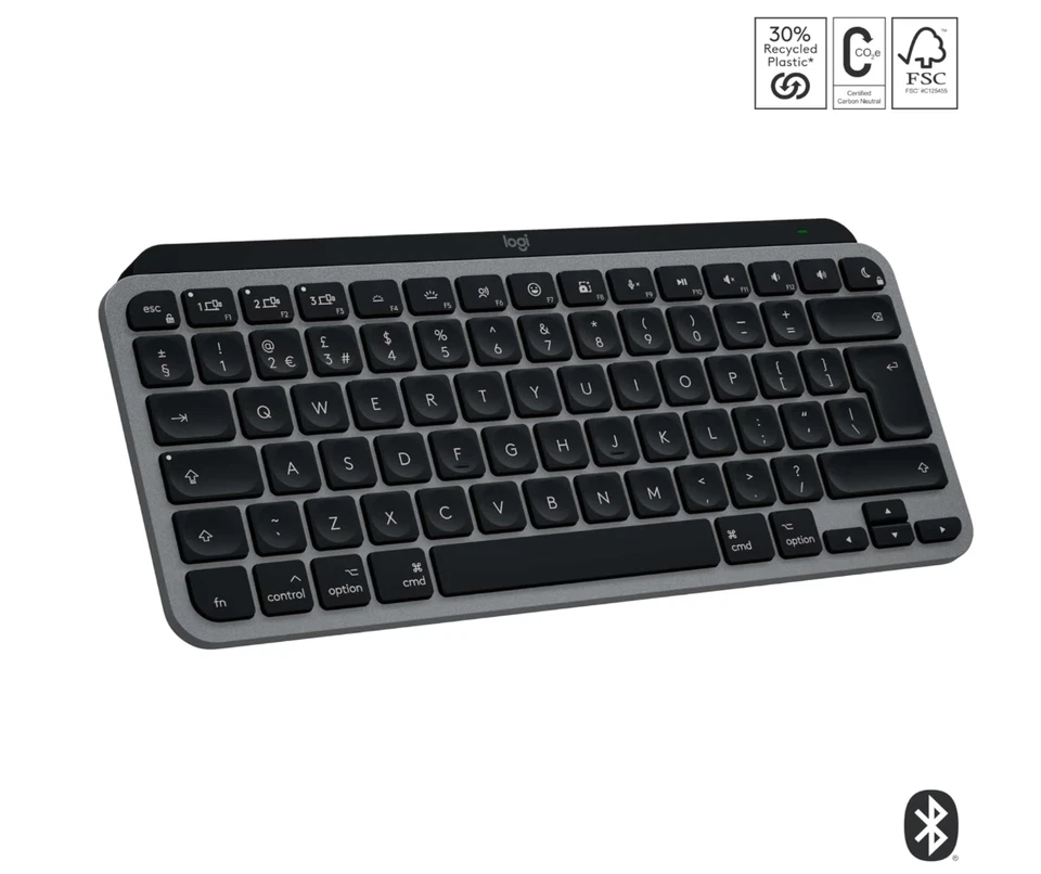 Logitech MX Keys Mini for Mac, QWERTY UK English Layout - Grey - Image 2 of 4