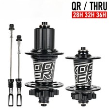 Mountain Bike front Rear Hubs Sealed 4 Bearing 10 135/12 142mm 28 32H Disc Brake