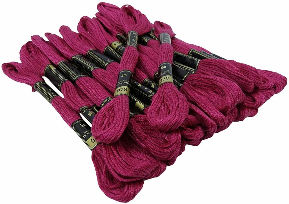 Anchor Threads Cross Stitch Stranded Cotton Thread Hand Embroidery Floss Magenta - Image 2 of 4