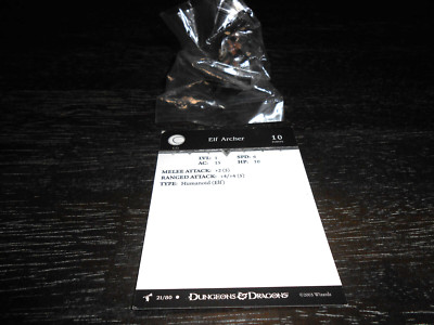 Figurine Elf Archer Dungeons & Dragons Harbinger - Série 21/80 (2003) - Miniature De Collection