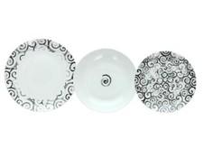 TOGNANA SERVIZIO PIATTI 56 PEZZI 12 POSTI IN PORCELLANA CON CAFFE - SFERA GARBO