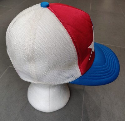 Vintage Bape Bapesta Satin Colorblock Snapback Trucker Hat Y2K