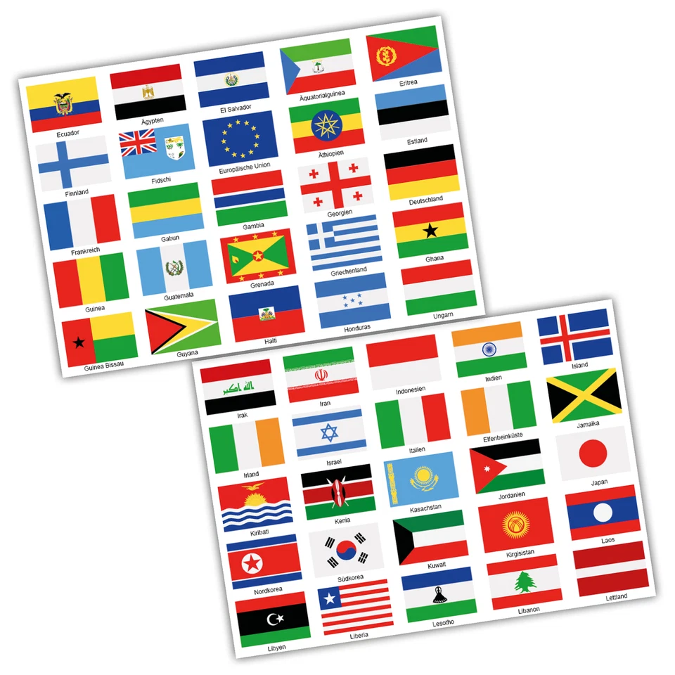 200 Länderfahnen Flaggen Aufkleber Set "XXL Weltweit" Fahrrad Auto Motorrad R108 - Bild 4 von 4