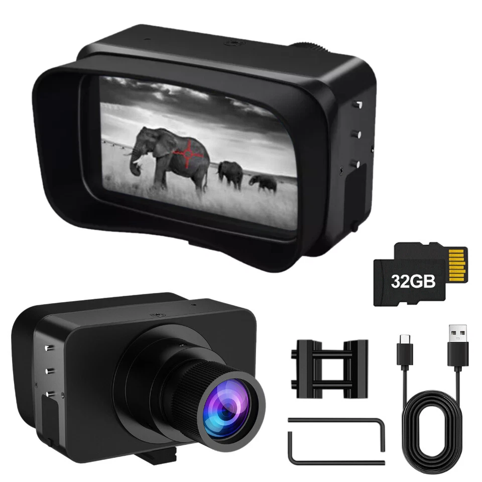 3INCH 4K IR Infrared Binoculars 5X Optical Zoom Night Vision Goggles Binoculars - Image 4 of 4