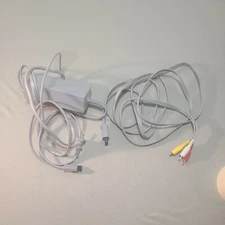 Official Nintendo Wii Component Audio Video AV Cable and power cord
