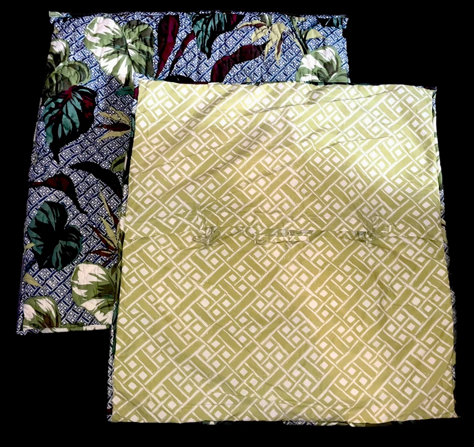 2 fundas de almohada acolchadas de puente tropical europeo Pine Cone Hill 25x26 Foto 2 de 3