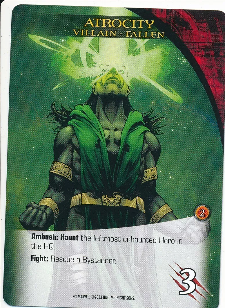 ATROCITY Upper Deck Marvel Legendary MIDNIGHT SUNS VILLAIN FALLEN