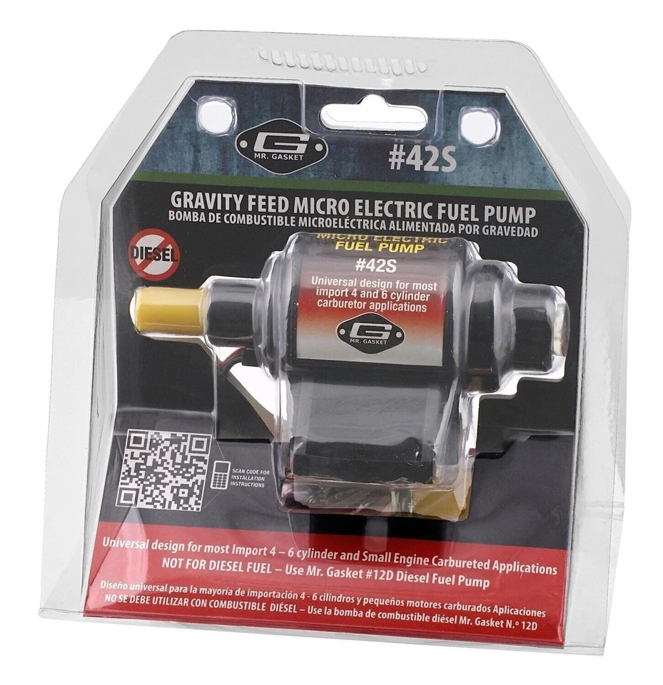Mr. Gasket 42S Electric Fuel Pump , Black - Image 3 of 3