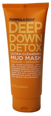 Formula 10.0.6 Deep Down Detox Ultra-Cleansing Mud Mask, Orange & Bergamot