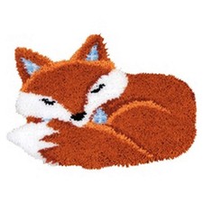 Latch Hook Kits for Adults, DIY Rug Special-Shaped Animal Fox Small,