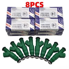 Set 8 Bosch Fuel Injectors For Chevy Corvette And Camaro V8s 0280155968 New