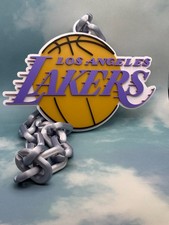 Los Angeles Lakers Fan Oversized Necklace, Hype Chain  Obsession.  