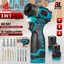 16.8V Li-Ion Akkuschrauber 1/4" Bohrschrauber Schrauber Set inkl Akku Ladegerät