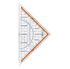 Centro großes Geodreieck mit Griff 23 cm