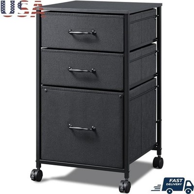 Office Rolling File Cabinet Mobile Storage Solution W/ File Drawer Printer Stand
