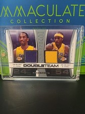 Kobe Bryant Kwame Brown Game Worn Dual Patche...
