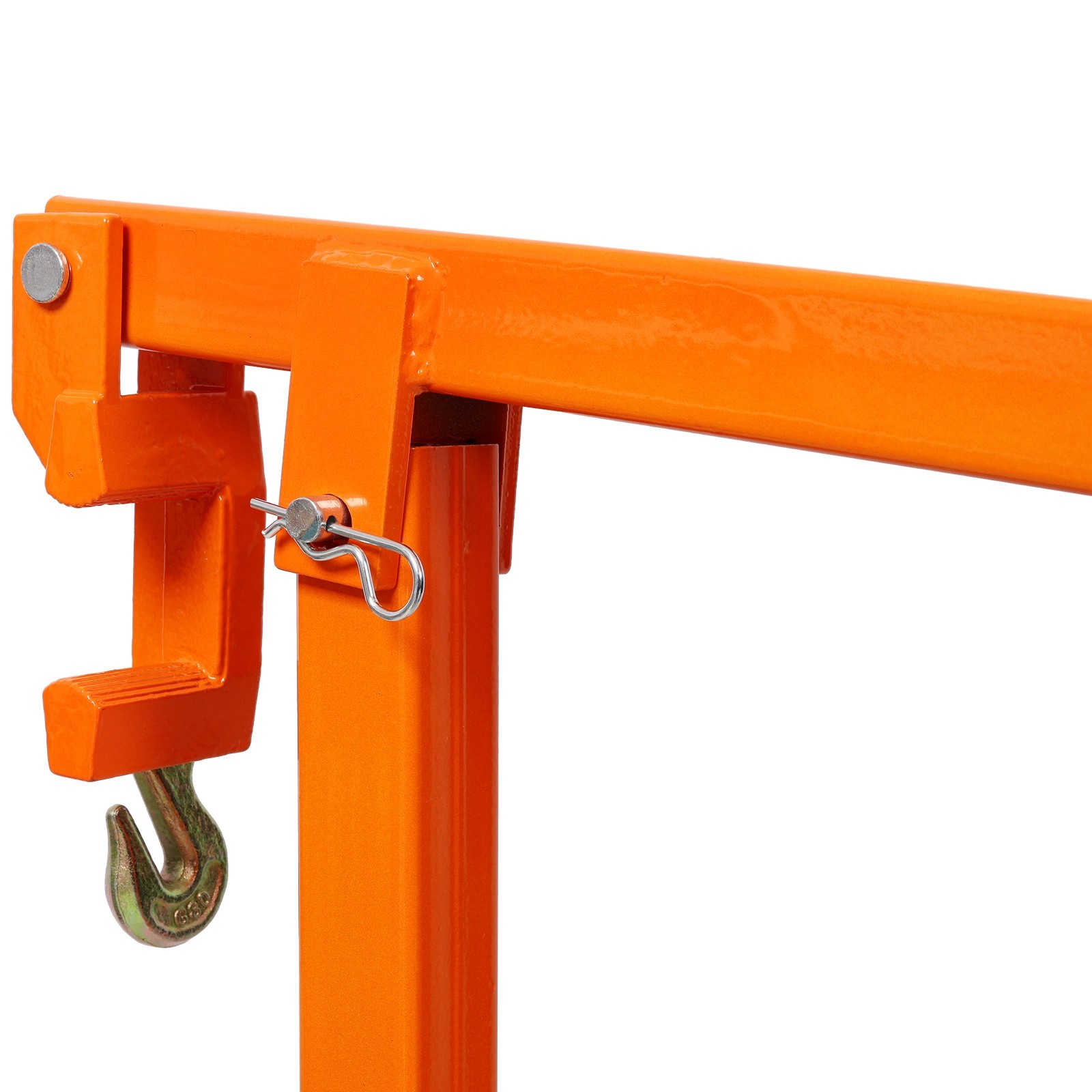 36" T-Post Puller with 47" Lifting Chain & Plate, Heavy-Duty Fence Tool, Orange