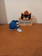 Jellycat I Am Blue Wavelly Whale Retired & With Tag Miniature 6-inch White/Blue