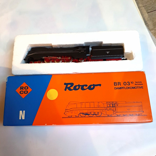 Roco Spur N Dampflok BR 03 0150 Dampflokomotive schwarz/rot mit Tender Analog | Condition: Gebraucht