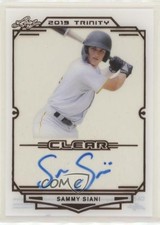 2019 Leaf Trinity Clear Auto Sammy Siani #CA-SS1 Auto 4t6