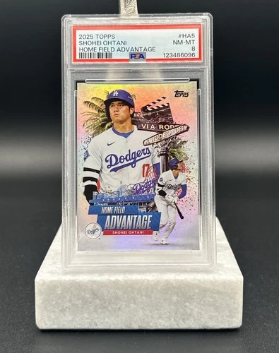Shohei Ohtani 2025 Topps Dodgers Home Field Advantage #HA5 PSA 8 Case Hit MLB
