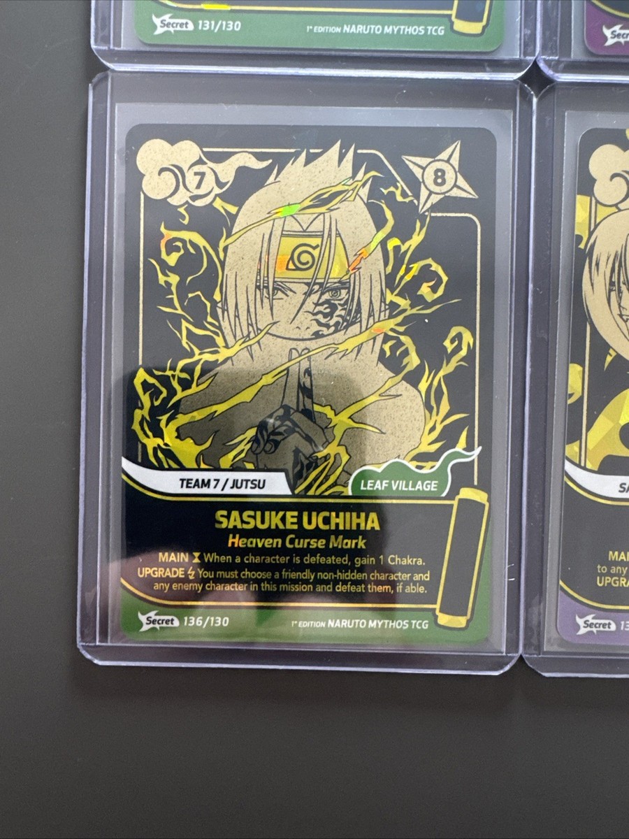 Naruto Mythos TCG 1st Edition - Secret Bundle 131 134 136 138 Inc