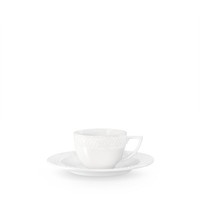 Wilmax Kaffee Tassen & Untertassen Set 6-Teilig 90 Ml Porzellan WL-880107/6C