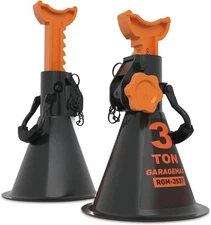 Jack Stands,3Ton(6,000 lbs)Heavy Duty Car Jack Stands with Integrated Steel Base