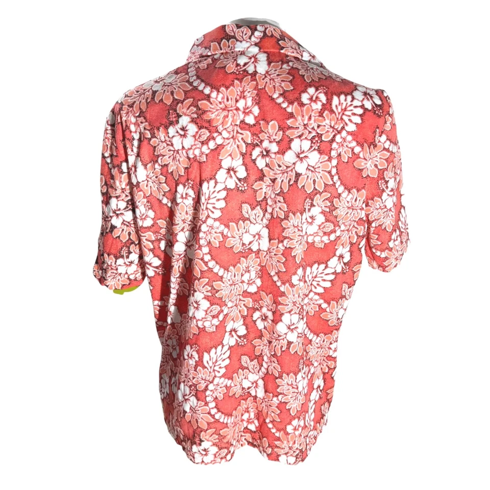 Rubies Adult Costume Shirt Magnum P.I. Hawaiian One Size Fits All Salmon NWT - Image 3 of 4