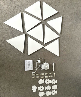 Nanoleaf Shapes Triangles Expansion Pack Smart LED Wall Panels App/Button