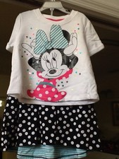 Disney Minnie Skirt and Shirt Combo 3, 7/8 Available choose your size