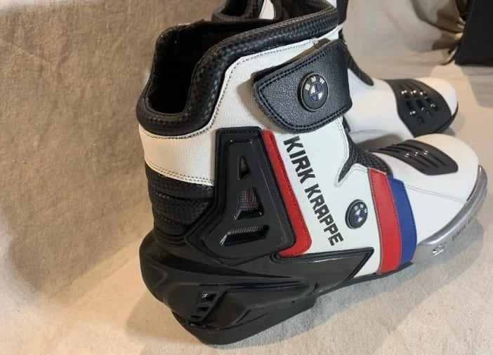 BMW Leather Motor cycle Raching boots Premium motorbike Riding shoes. - Image 2 of 4