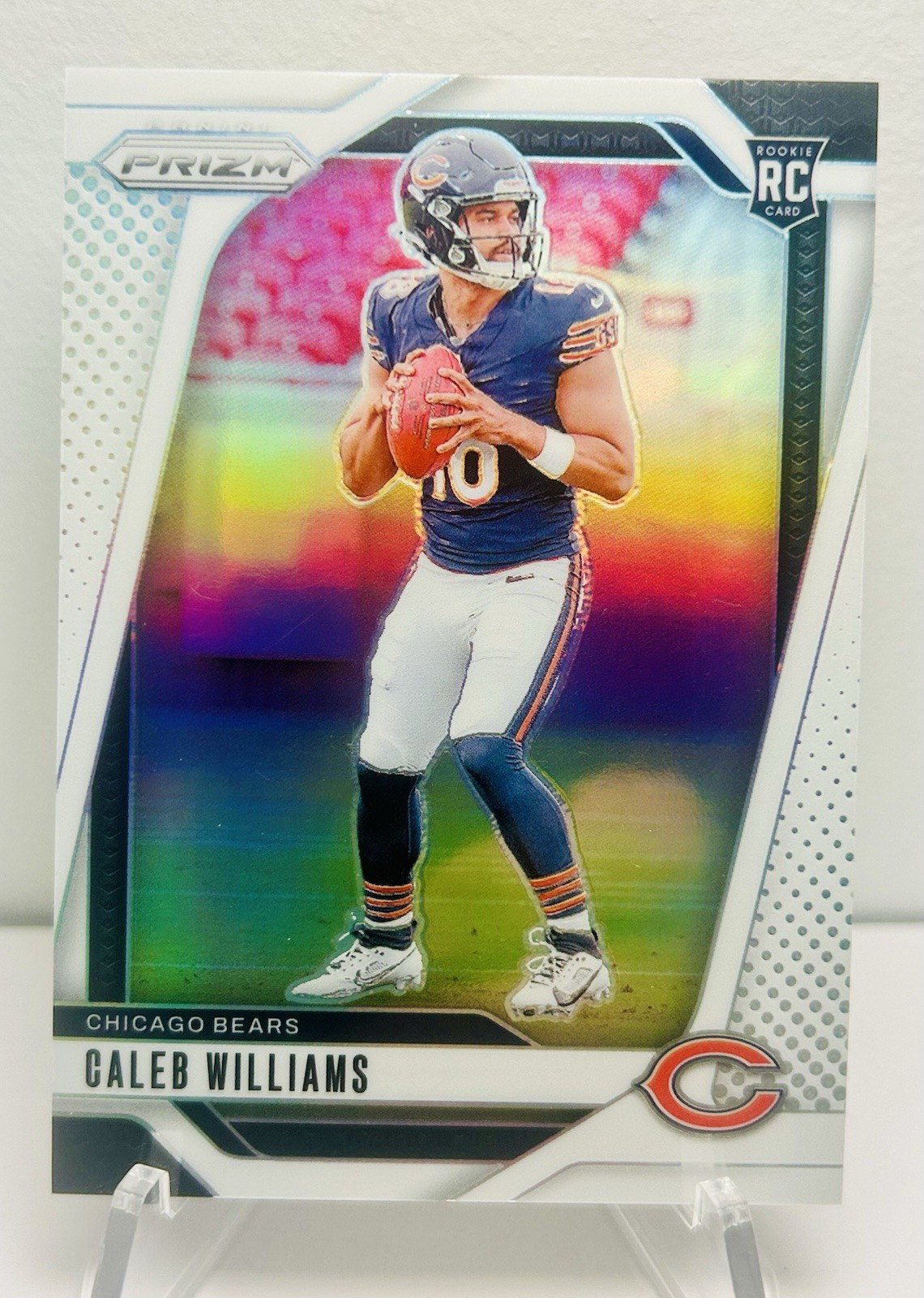 2024 Caleb Williams Panini Prizm #301 White Prizm Rookie 23/35 Chicago Bears RC